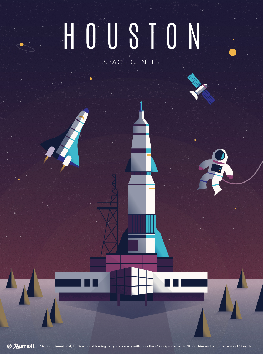 Houston Space Center Poster
